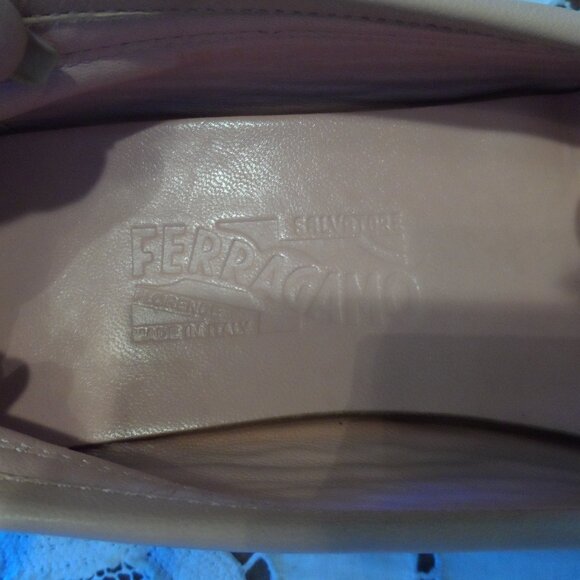 New Salvatore Ferrangamo Pink Calf Leather Gamcini Driver Loafer Size 9AA - Picture 7 of 16
